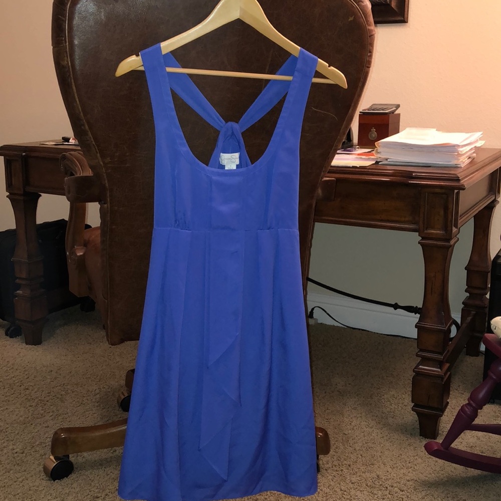 Stylish Back Strap Ruffled Front Babydoll Dress